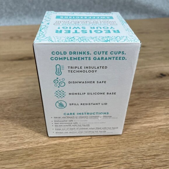 Swig Life Insulated Stemless Wine Cup 12oz Rose Gold with Lid Gift Camping NEW - Picture 2 of 8